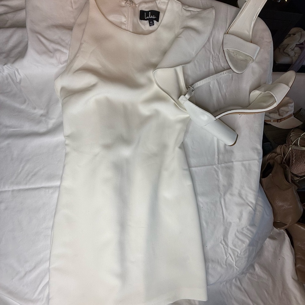 Lulu off shoulder dress GB shoes